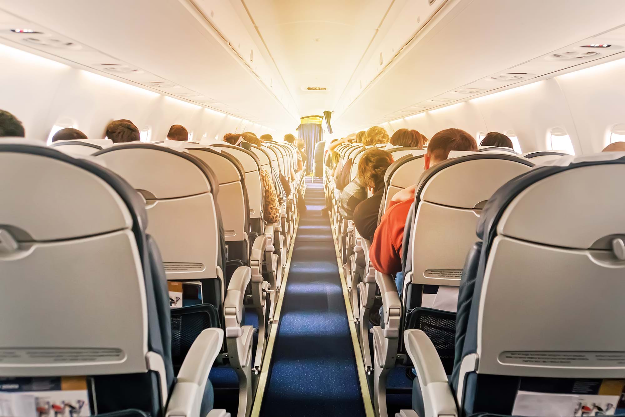 passengers on an airplane
